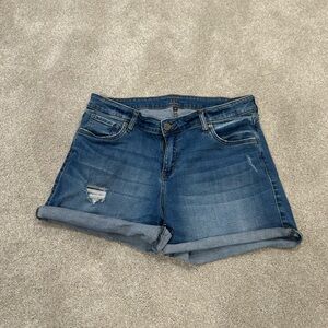 Kut from the Kloth Dark Blue Jean Shorts